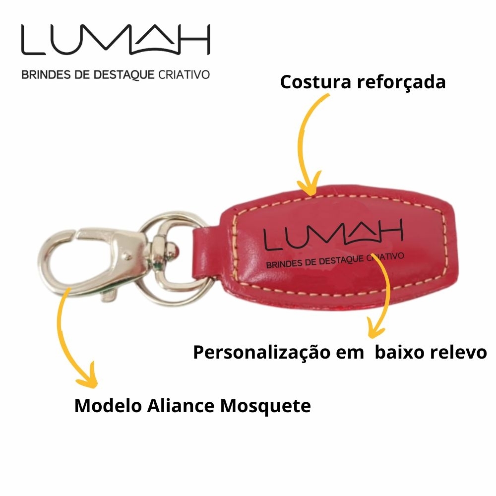Chaveiro couro animal modelo Aliance