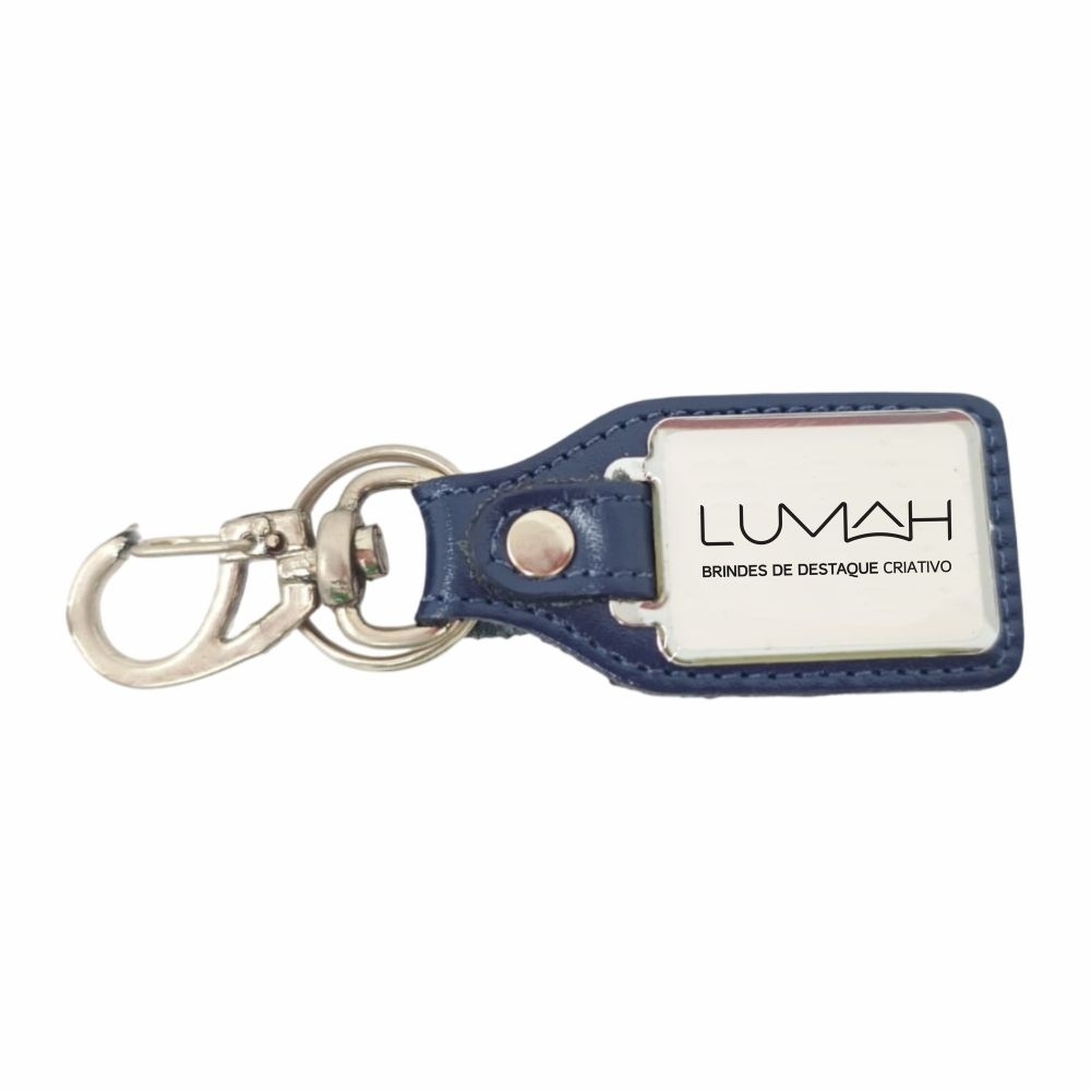 Chaveiro couro com chapa-CHC16