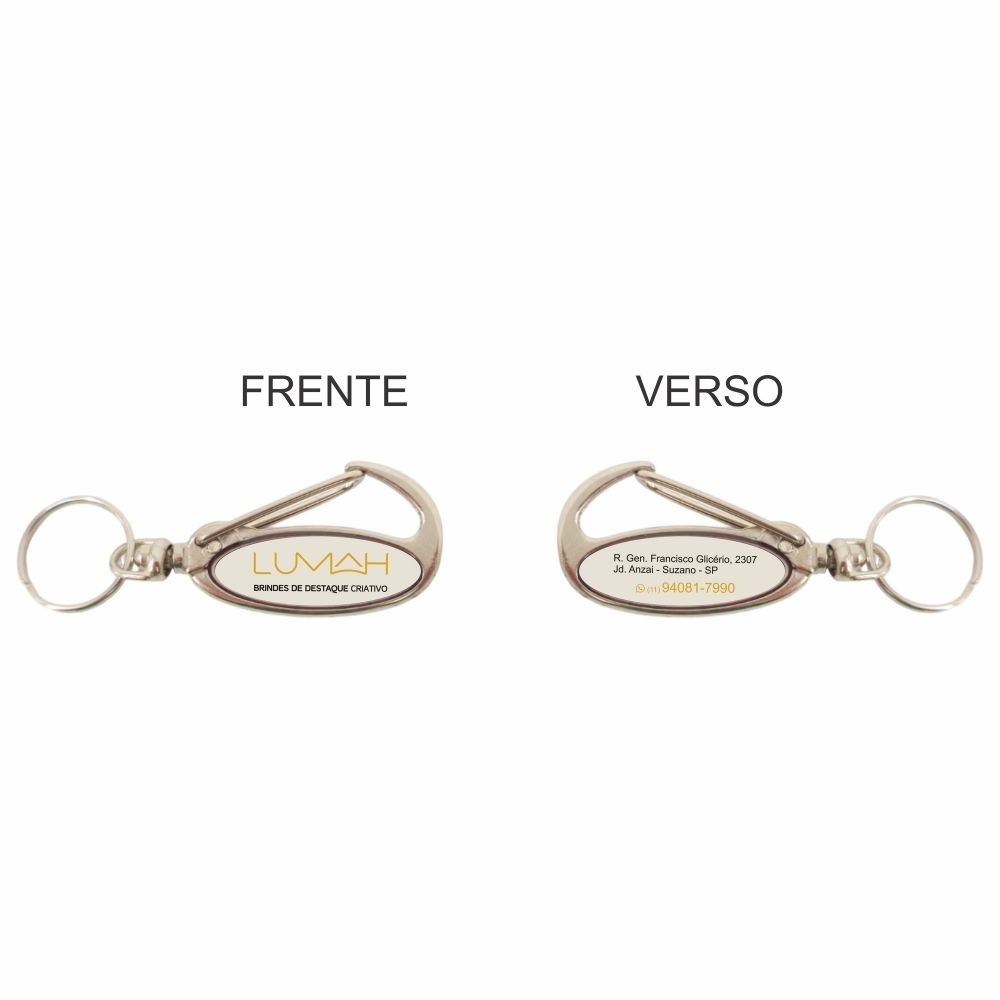 Chaveiro metal pelicano